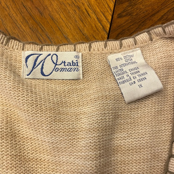 VINTAGE FALL APPLE ORCHARD COTTON TABU VEST 1X - Picture 4 of 6